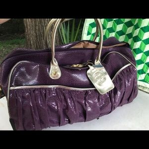 Designer Large purse style carryon wheeled Luggage